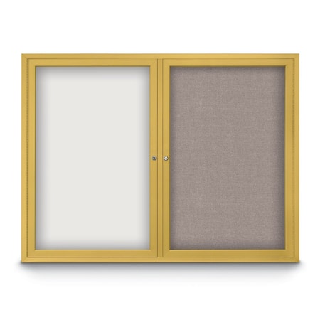 United Visual Products Corkboard, Cinnabar/ Black, 48" x 36" UV431H-BLACK-CINNABA